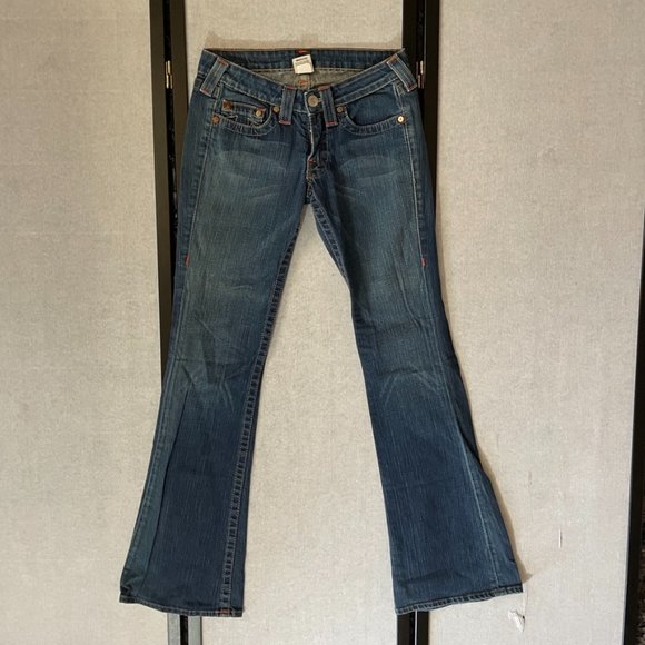 TRUE RELIGION Flare Jeans 26 Bootcut Medium Wash - Picture 7 of 8